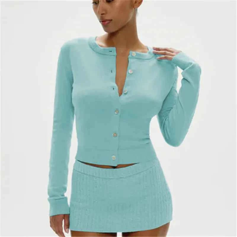 Knitted Casual Cardigan Top