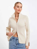 Women Zip Up Sweater