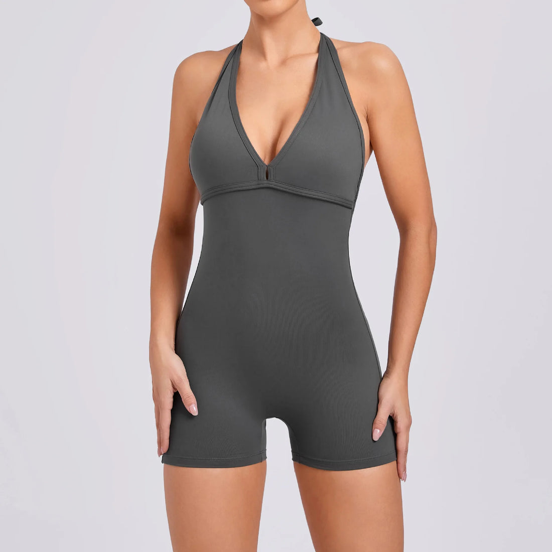 Yoga Set Backless One-Piece Suit Workout Jumpsuit Women Short Gym Rompers