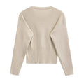 Cardigan Women Sweater Button Long Sleeve