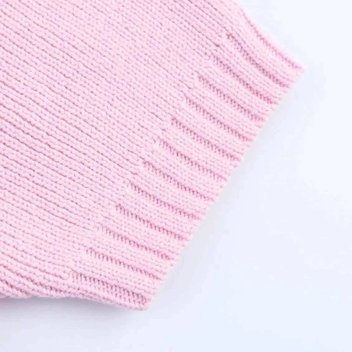 Women Bow Tie Coat Casual Knitted Cardigan