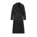 Loose Double-Breasted Denim Style Coat