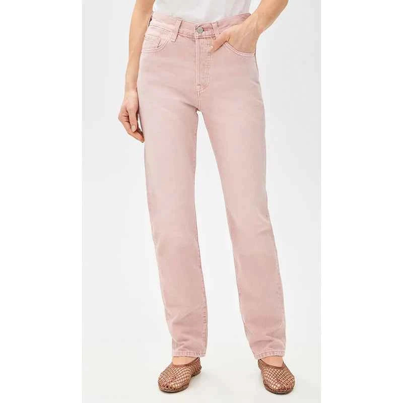 Women High Waisted Straight Leg Jeans
