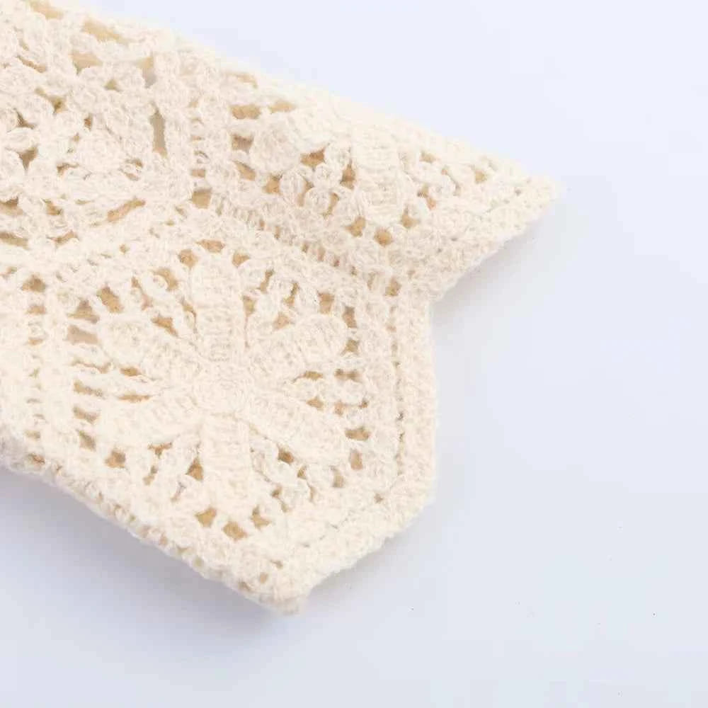 Women's Summer Boho Lace Blouse Cover Top Button Front Cardigan