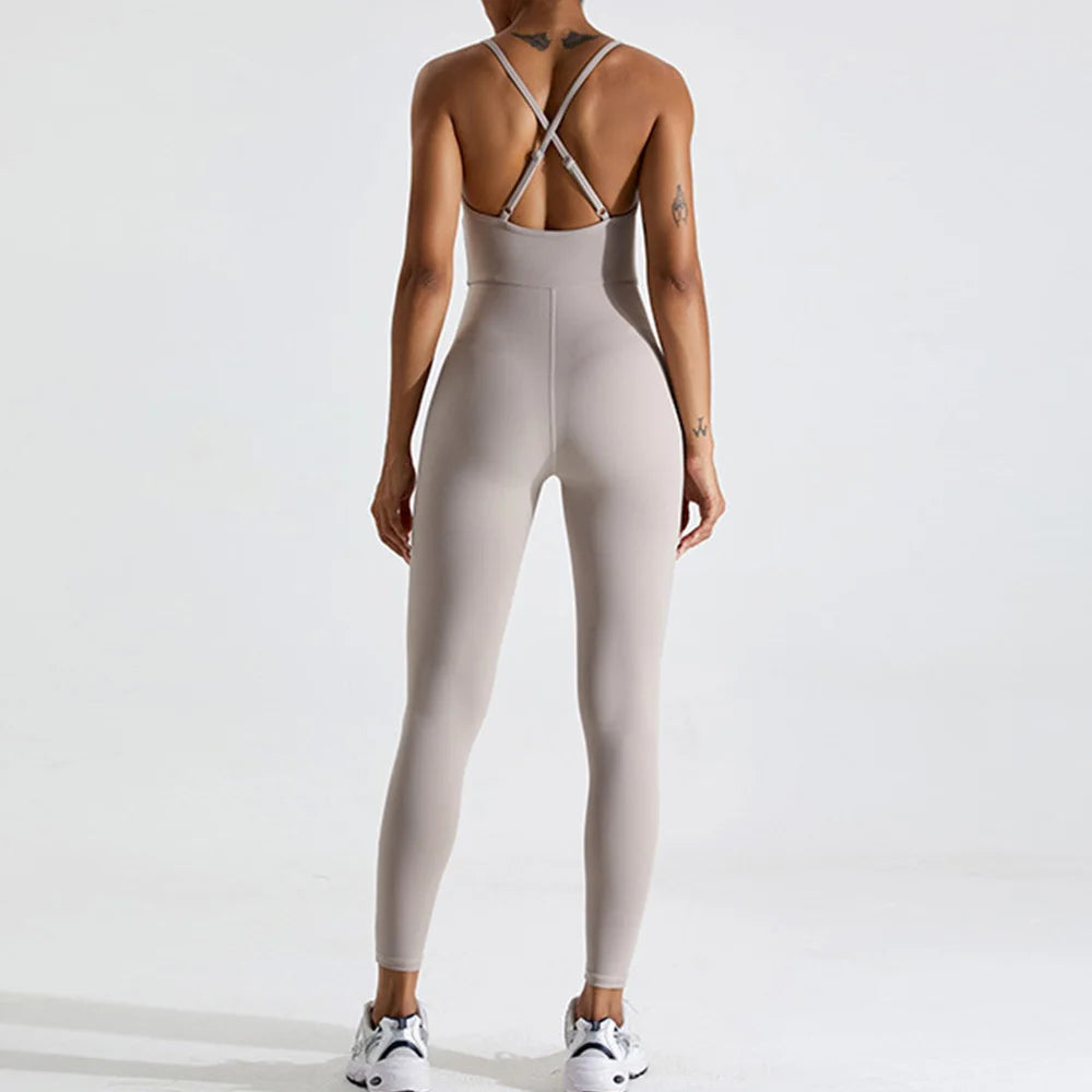Yoga Jumpsuit for Women Fitness Rompers One Piece
