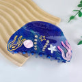 Ocean Series Large Grip Clip Blue Diamond Studded Decal - Norellé