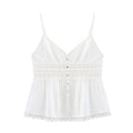 Solid Color Embroidered Lace Top - Norellé