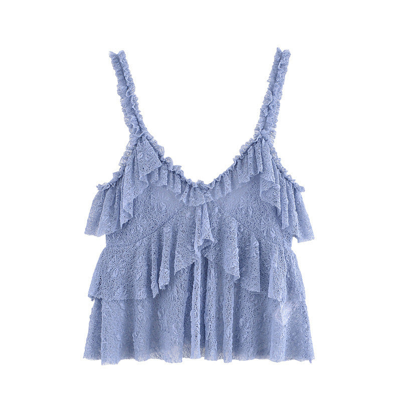 Women's V-neck Camisole Top High Waist Skirt - Norellé