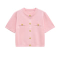 Short-sleeved Knitted Top Mini Skirt Suit - Norellé