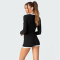 Hip Raise Slim Fit Women's Long-sleeved Jumpsuit - Norellé