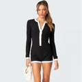 Hip Raise Slim Fit Women's Long-sleeved Jumpsuit - Norellé